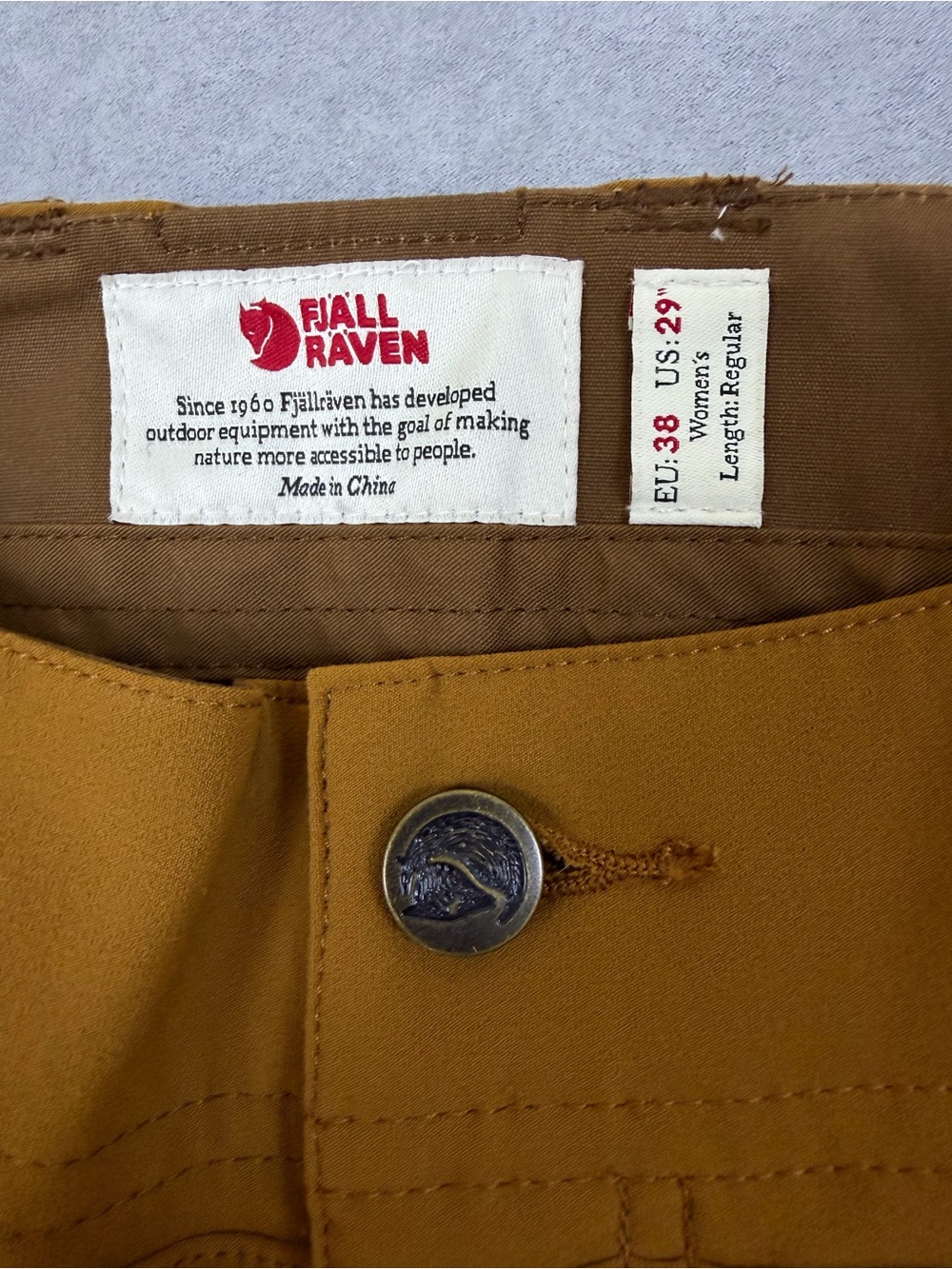Fjallraven Keb Trousers Curved W G-1000 Women’s US 29 NWT Brown - Picture 2 of 13